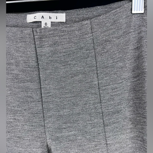 Cabi Newport Pants Stone Gray #814 Ponte Stretch Knit - size 6 - Picture 5 of 11